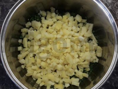 Vandens, grietinės ir majonezo omletas Žingsnis 2