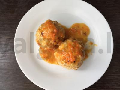 Mėsos kukuliai su pomidorų padažu pagrindine nuotrauka