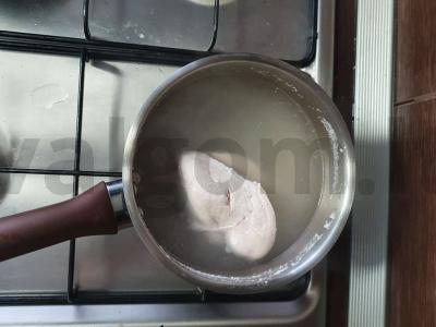 Salotos "Carmen" su vištiena ir kumpiu Žingsnis 1