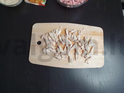 Salotos "Carmen" su vištiena ir kumpiu Žingsnis 6