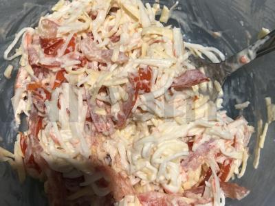 Trijų ingredientų Raudonosios jūros salotos Žingsnis 4
