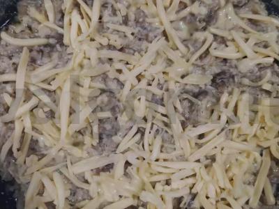 Julienne su vištiena ir grybais be orkaitės Žingsnis 7