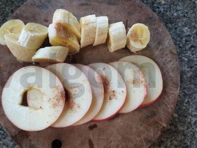 Vaisiai tešloje Žingsnis 1