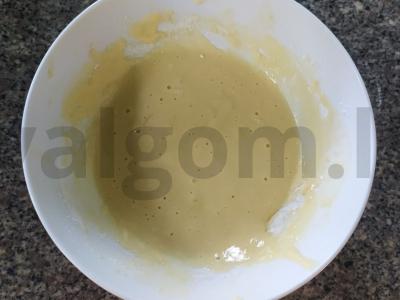 Vaisiai tešloje Žingsnis 2