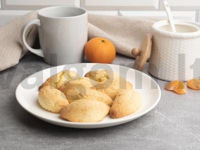 Smėlio sausainiai su mandarinais pagrindine nuotrauka