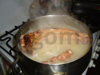 Žirnių ir lęšių sriuba su rūkyta mėsa Žingsnis 2