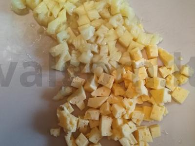 Kedrų salotos su vištienos karpačio ir ananasais Žingsnis 2