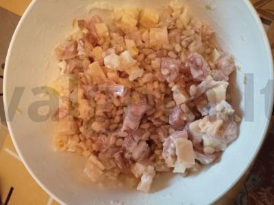 Kedrų salotos su vištienos karpačio ir ananasais Žingsnis 4