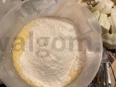 Blyneliai su cukraus pakaitalu Žingsnis 3