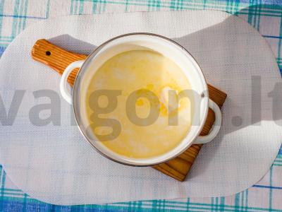 Clafouti su persikais Žingsnis 1