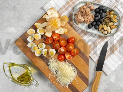 PP salotos su midijomis Žingsnis 1