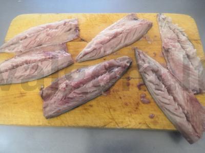 Kepta skumbrės filė Žingsnis 1