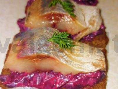 Sumuštiniai su silkės užkandžiais Žingsnis 3