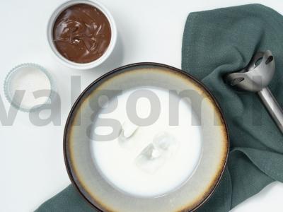 "Nutella" kokteilis. Žingsnis 1
