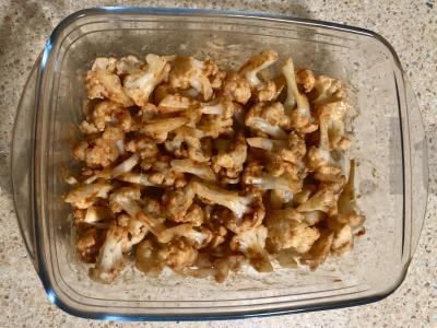 Kepti žiediniai kopūstai su mocarela Žingsnis 2