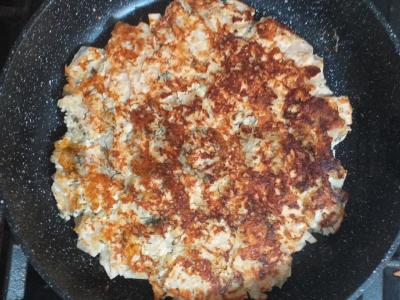 Tinginio akis keptuvėje Žingsnis 6