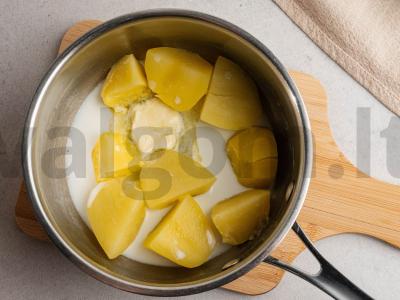Bulvių košė su keptais porais Žingsnis 4