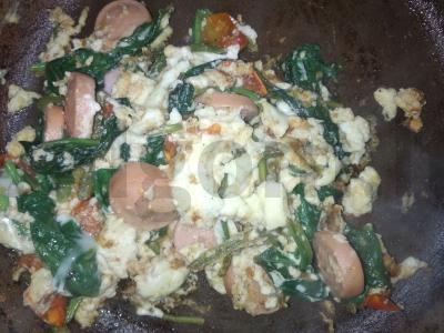 Špinatų omletas Žingsnis 5
