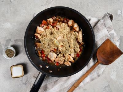 Kalakutiena su quinoa ir grybais Žingsnis 2