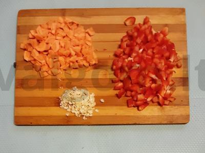 Spalvingas vištienos terinas Žingsnis 2
