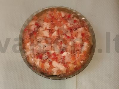 Spalvingas vištienos terinas pagrindine nuotrauka