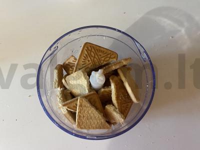 Purus ir raugintas pyragas su vyšniomis ir grietine Žingsnis 3