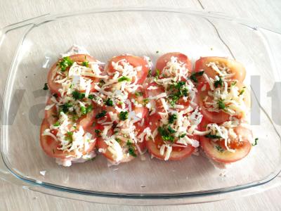 Kiauliena po pomidorais ir sūriu Žingsnis 5