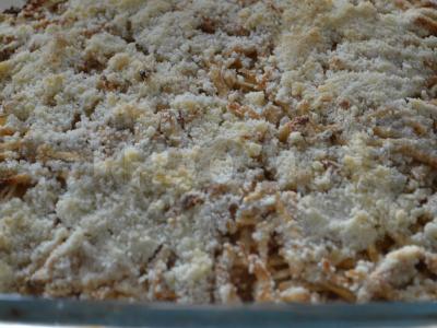 Obuolių pyragas su traškiais trupiniais Žingsnis 6