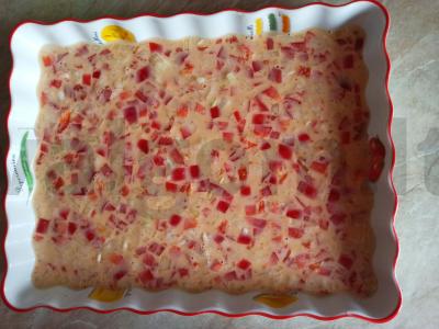 Keptas omletas su daržovėmis, sūriu ir žolelėmis Žingsnis 6