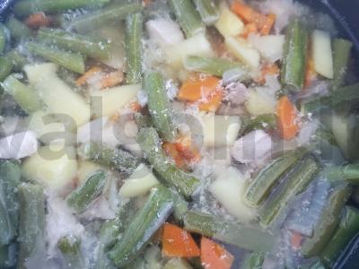 Dietinė sriuba su šparaginėmis pupelėmis Žingsnis 7