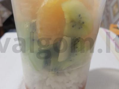 Vaisių kokteilis su ryžiais Žingsnis 2