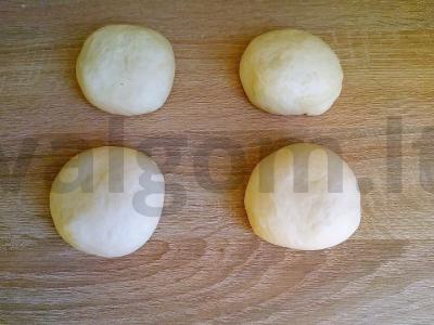 Pasninko plokštainis su raugintais kopūstais Žingsnis 4