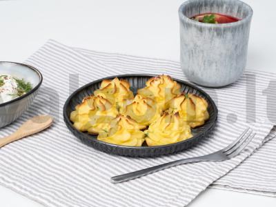 Bulvių rožės orkaitėje pagrindine nuotrauka