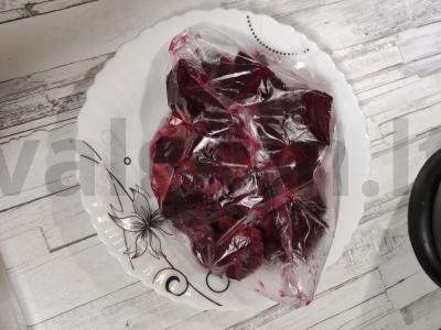 Vinaigrette be morkų Žingsnis 1