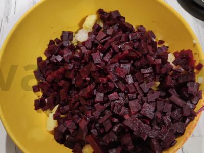 Vinaigrette be morkų Žingsnis 7