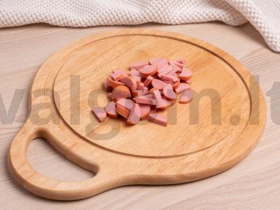 Bagetė su dešros ir majonezo įdaru Žingsnis 1