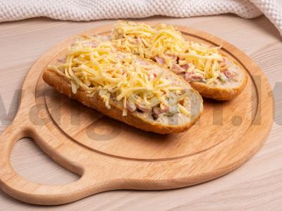 Bagetė su dešros ir majonezo įdaru Žingsnis 4