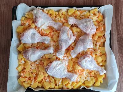 Keptos bulvės su vištiena majonezo marinate Žingsnis 4