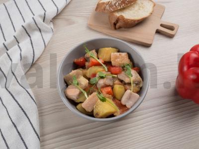 Žuvies ir pipirų troškinys Žingsnis 11
