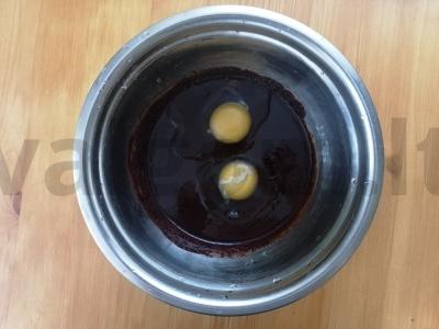 Keksiukai su kakava ir šokoladu Žingsnis 1