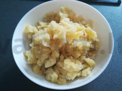 Salotos "Auksinė žuvelė" su rausvąja lašiša Žingsnis 3