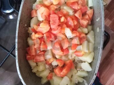 Mišrainė su malta mėsa ir bulvėmis Žingsnis 4