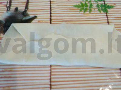 Gözleme su malta mėsa, šviežiomis žolelėmis ir sūriu Žingsnis 4