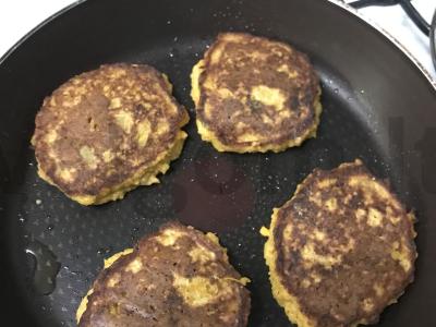 Moliūgų blyneliai su cinamonu ir apelsinais Žingsnis 7