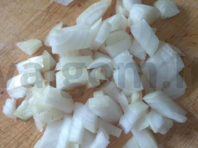 Vinaigrette su raugintais kopūstais ir agurkais Žingsnis 5