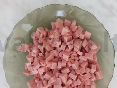 "Žiemos" salotos su daržovėmis ir dešra Žingsnis 1