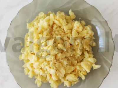 "Žiemos" salotos su daržovėmis ir dešra Žingsnis 6