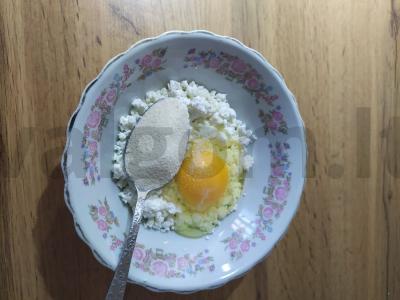 Cinamono varškės apkepas ant manų kruopų Žingsnis 3