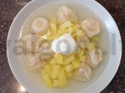 Bulvių troškinys su koldūnais Žingsnis 4