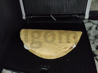 Daržovių tortilija su konservuotu tunu Žingsnis 7